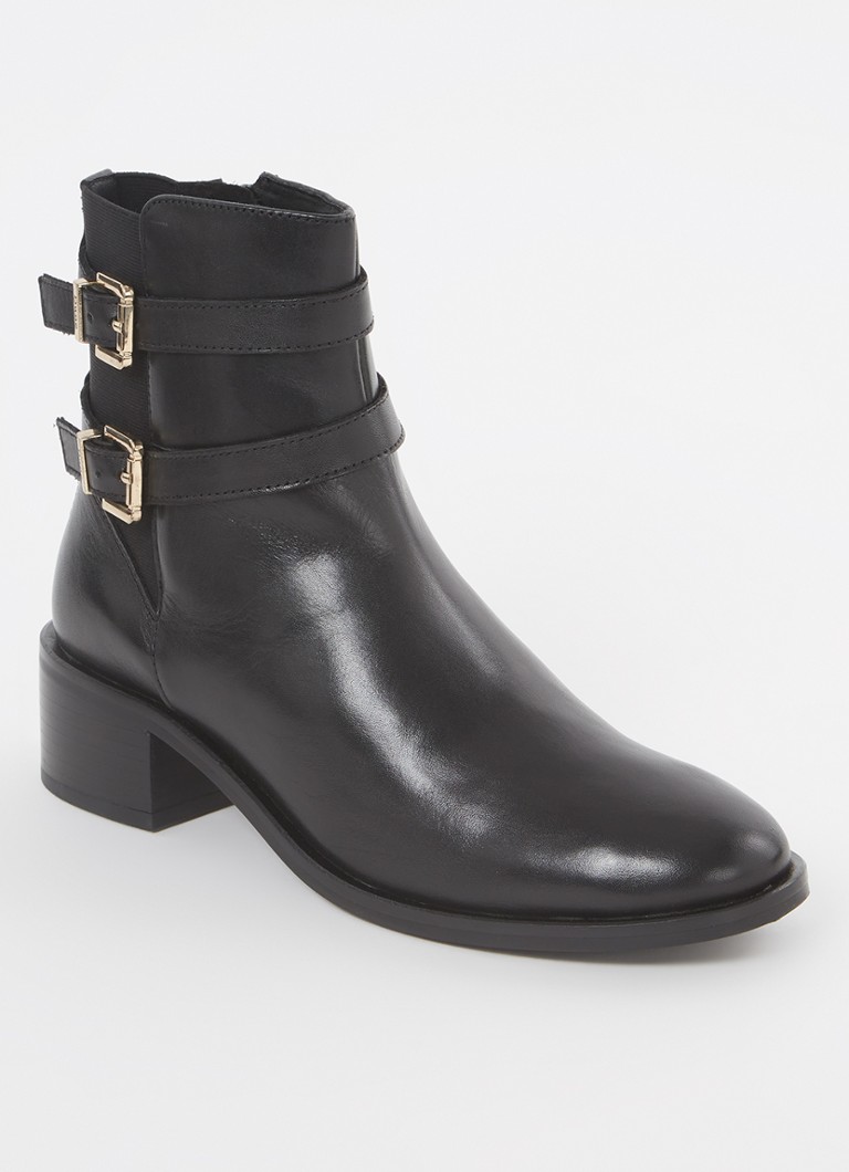Stivaletto alla caviglia in pelle Dune London Patter con dettaglio fibbia