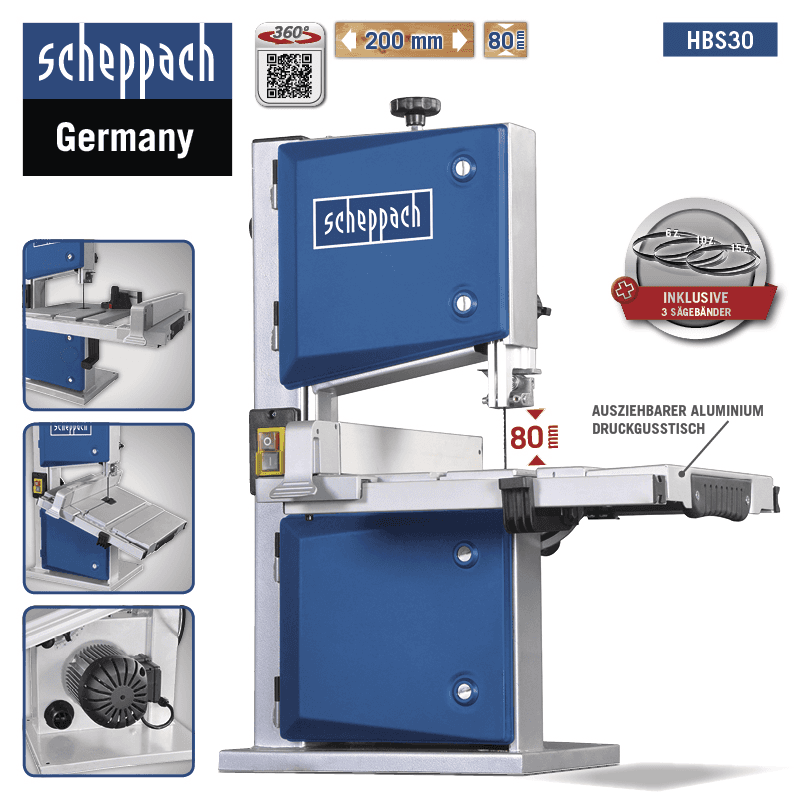 Scheppach Bandsäge HBS30
