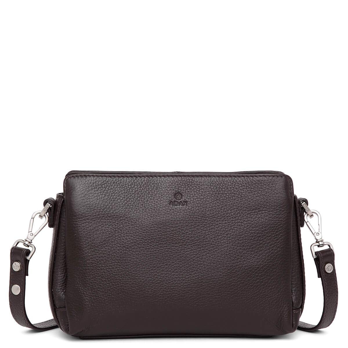 ADAX Handtaschen braun Schultertasche Dea