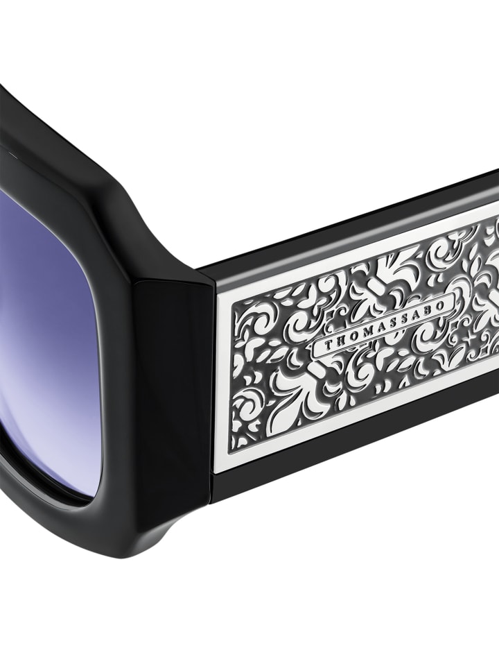 Thomas Sabo Sonnenbrille in silber, schwarz günstig kaufen onesize