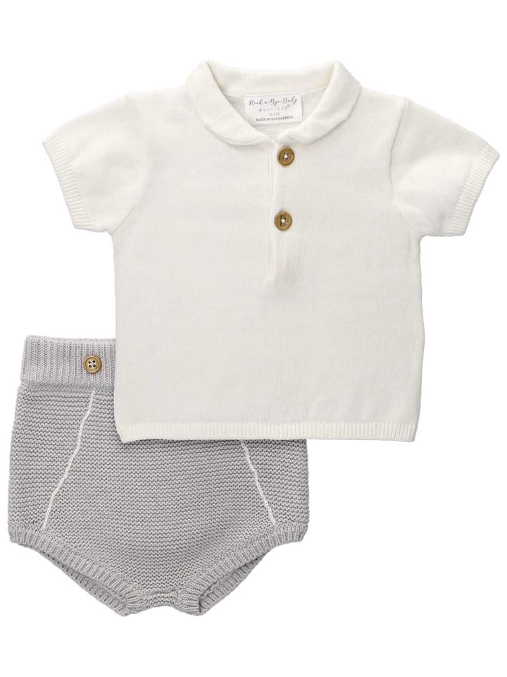 Rock a Bye Baby Boutique 2tlg Set Shirt   Hose Frühling, Sommer in grau creme günstig kaufen 56/62