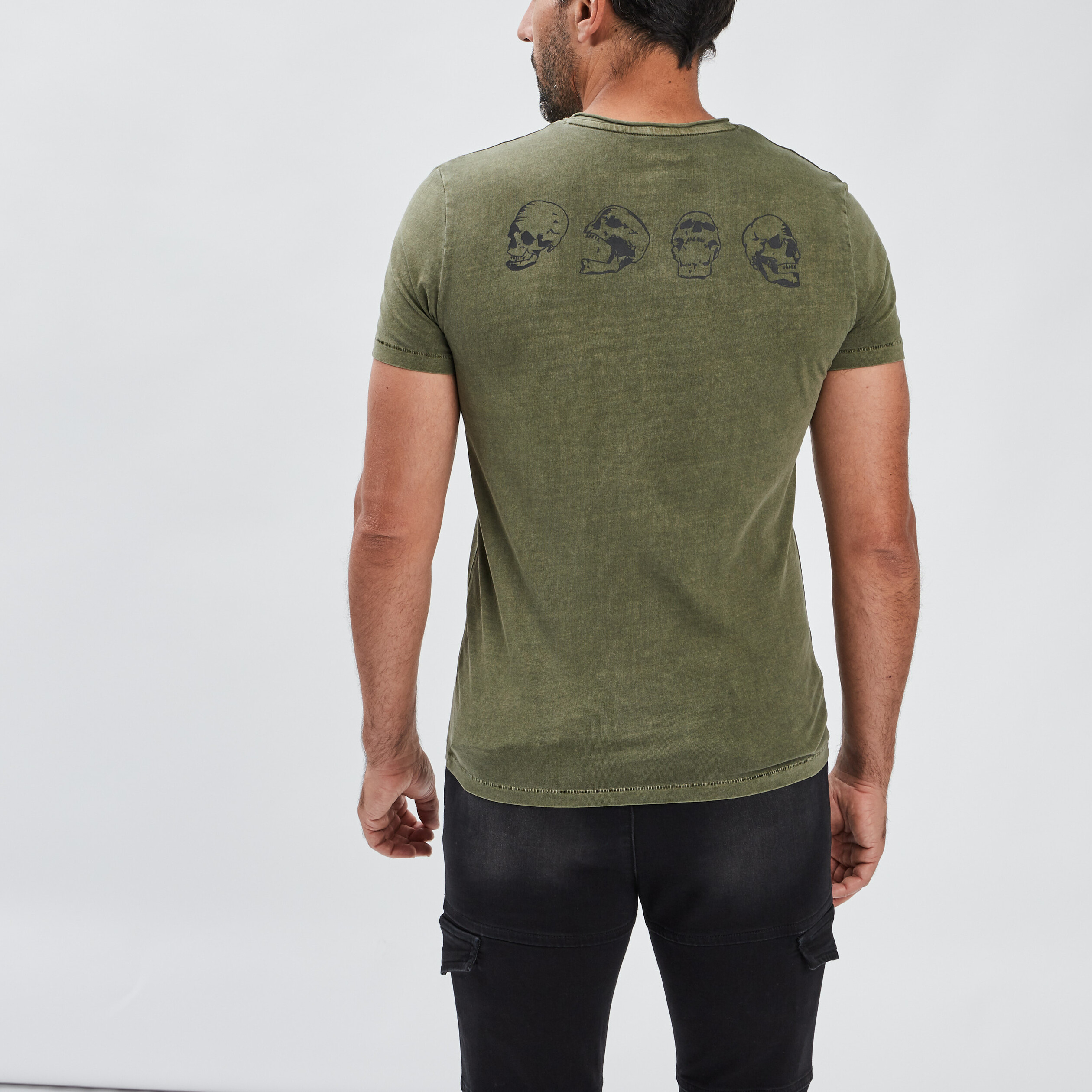 T-shirt Liberto vert kaki homme | La Halle