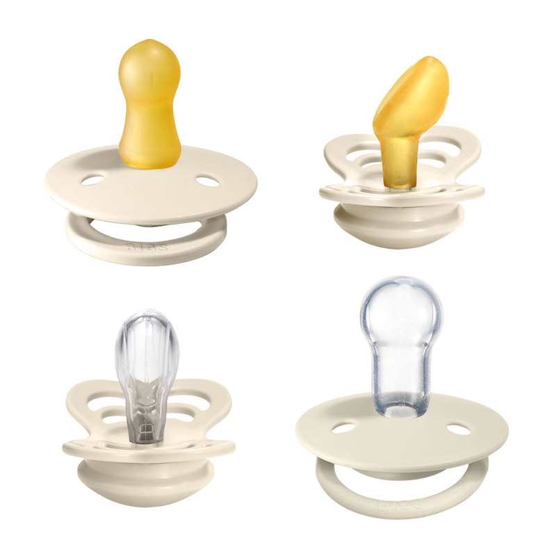 Coffret de 4 sucettes Try it ivoire BIBS