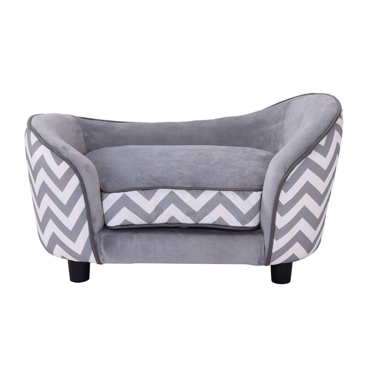 PawHut Haustiersofa Hundebett Hundecouch Hundesofa Hundematte Katze mit Kissen
