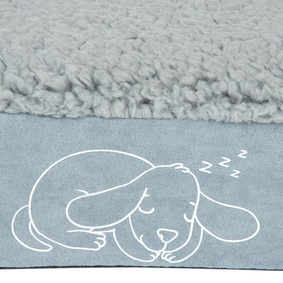Hundebett Memory eckig, grau