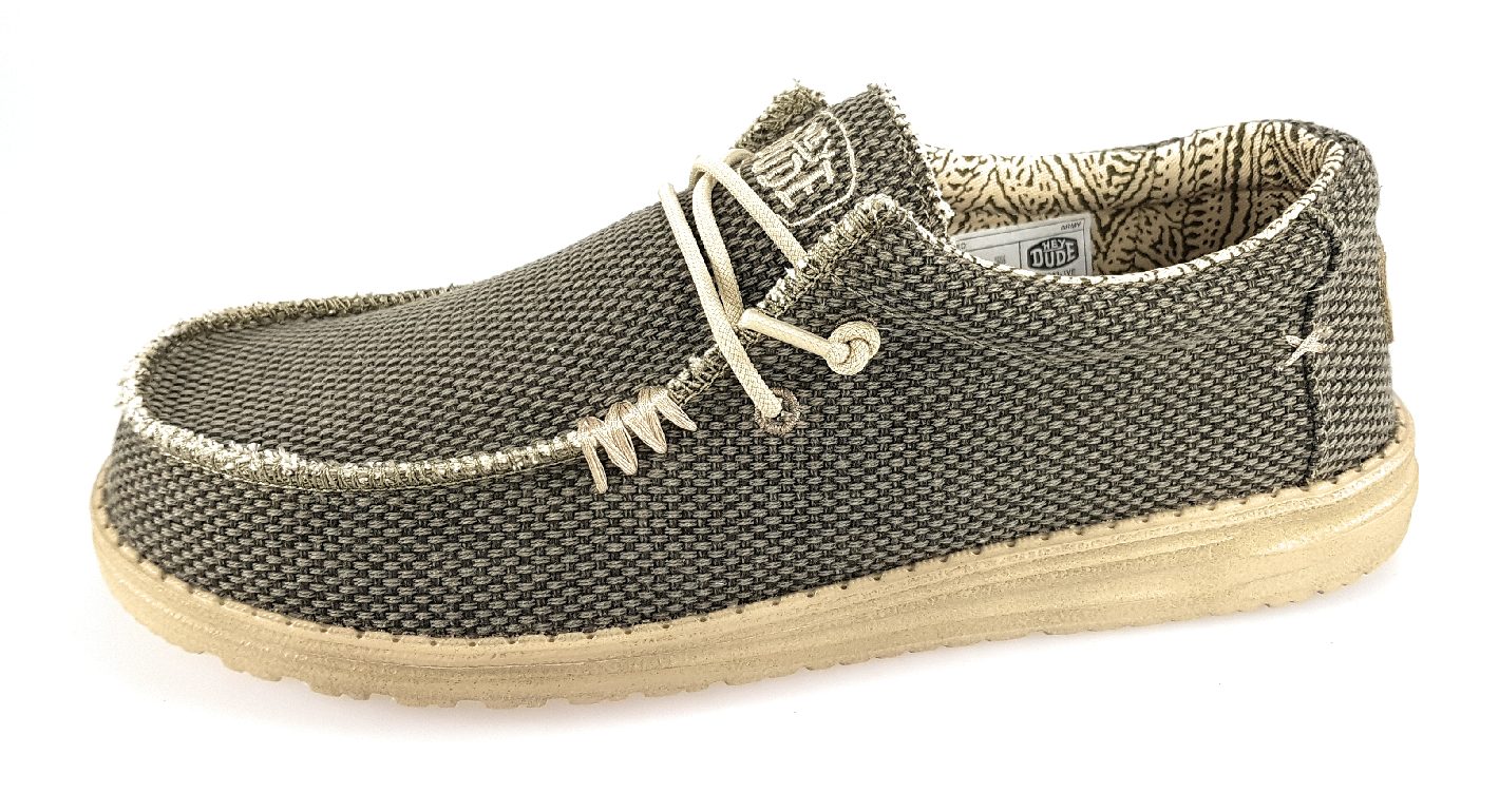 Hey Dude Wally Braided 40003-3VE Grün 3VW Army