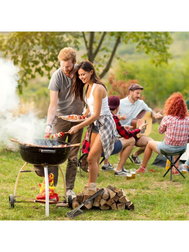 relaxdays 2 x Grillbürste in Silber/ Schwarz günstig kaufen onesize