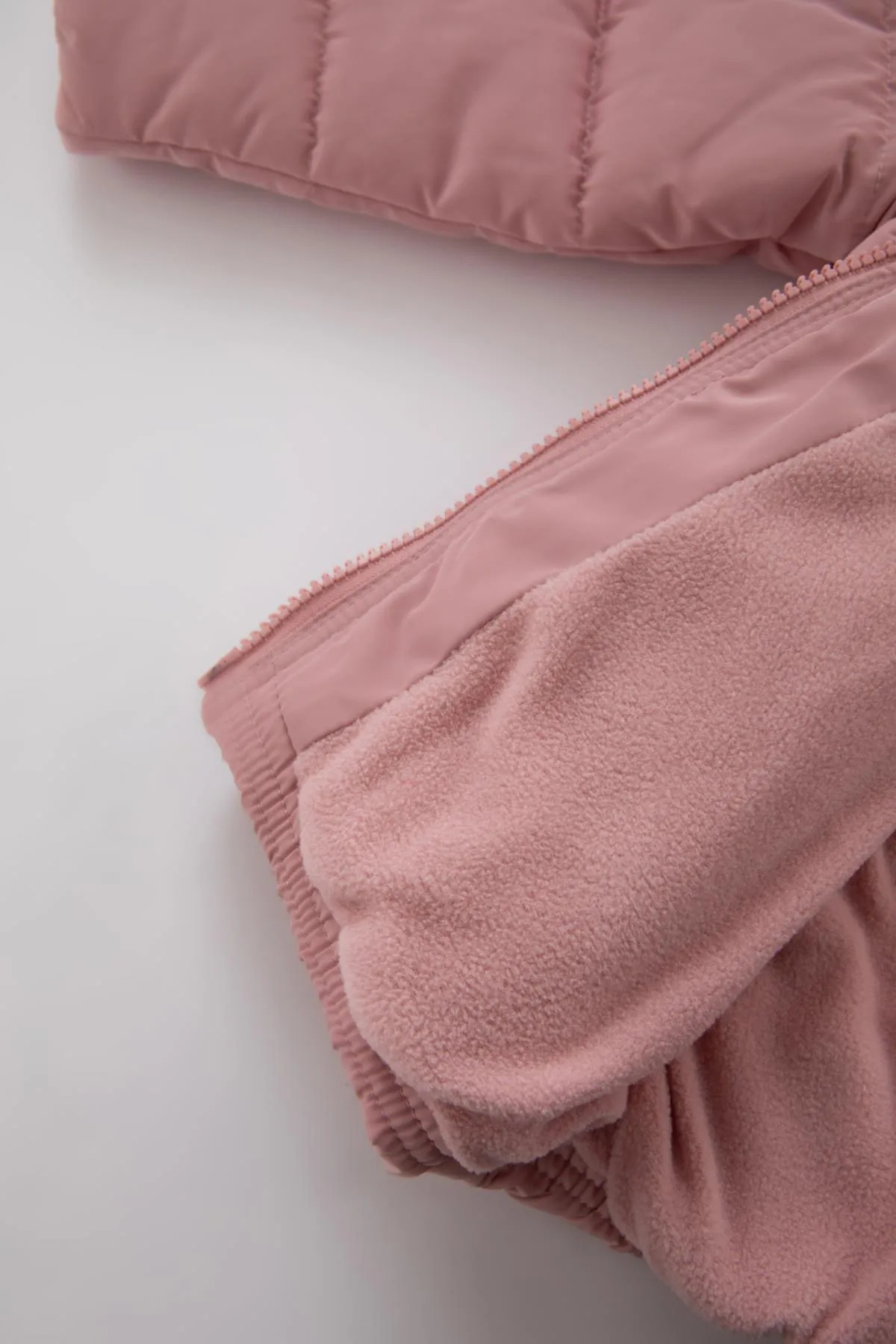 DeFacto  Mädchen Baby Wasserdicht Fleece Gefüttert Kapuzenmantel Schal 2-teiliges Set A2452a523au