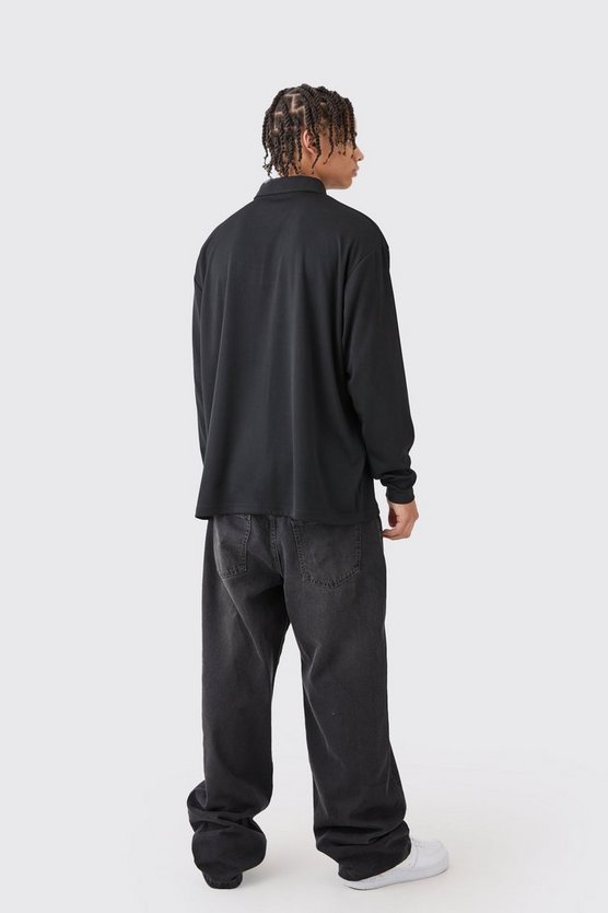 Oversize Champs Mesh Rugby-Poloshirt