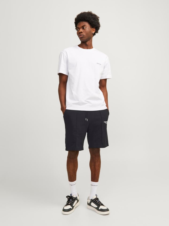 Jack & Jones Lässige Locker geschnittene Joggershorts - Elastischer Bund in Schwarz günstig kaufen