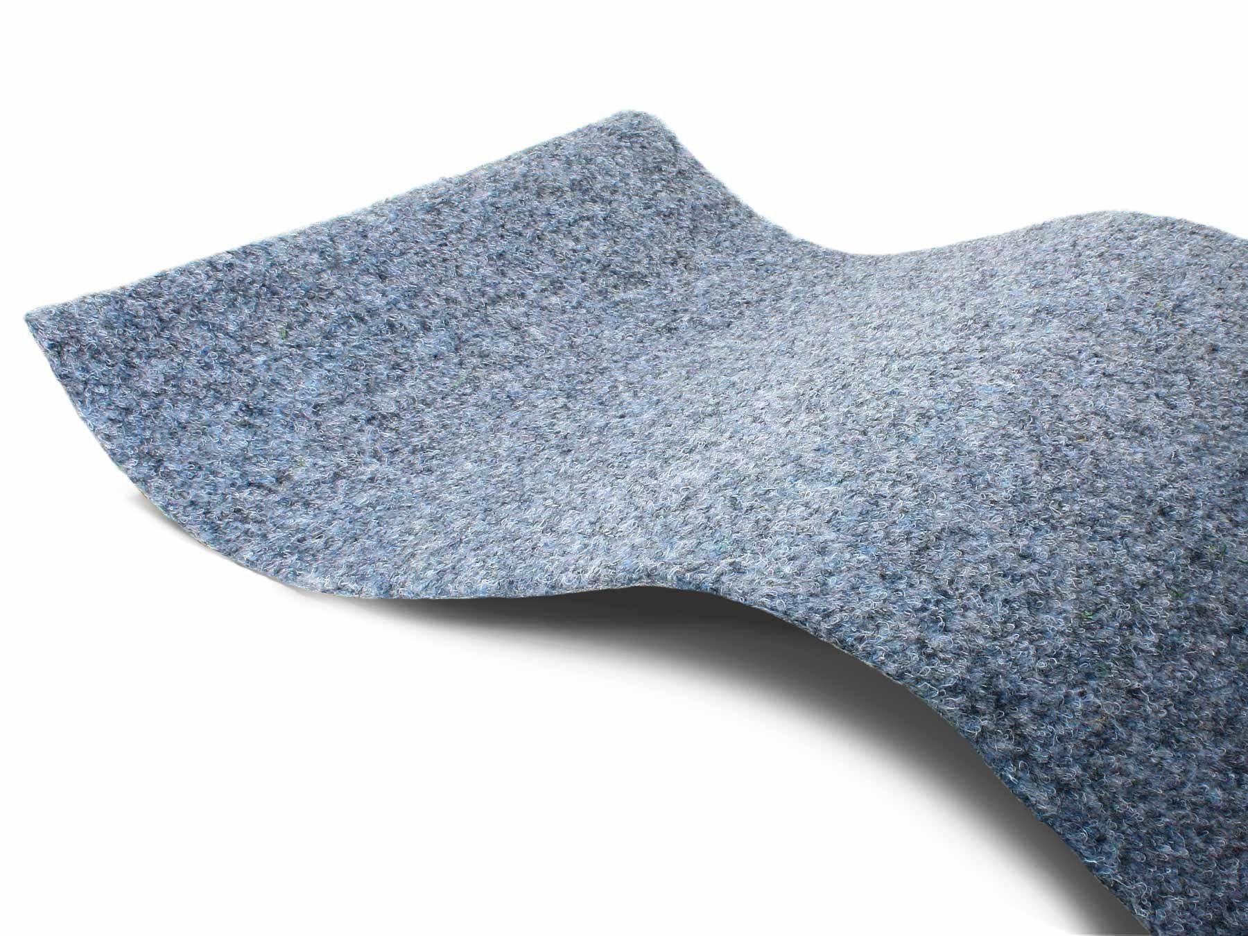 Kunstrasen GREEN, Primaflor-Ideen in Textil, rechteckig, Höhe: 7,5 mm, Rasenteppich, graublau, mit Noppen, strapazierfähig