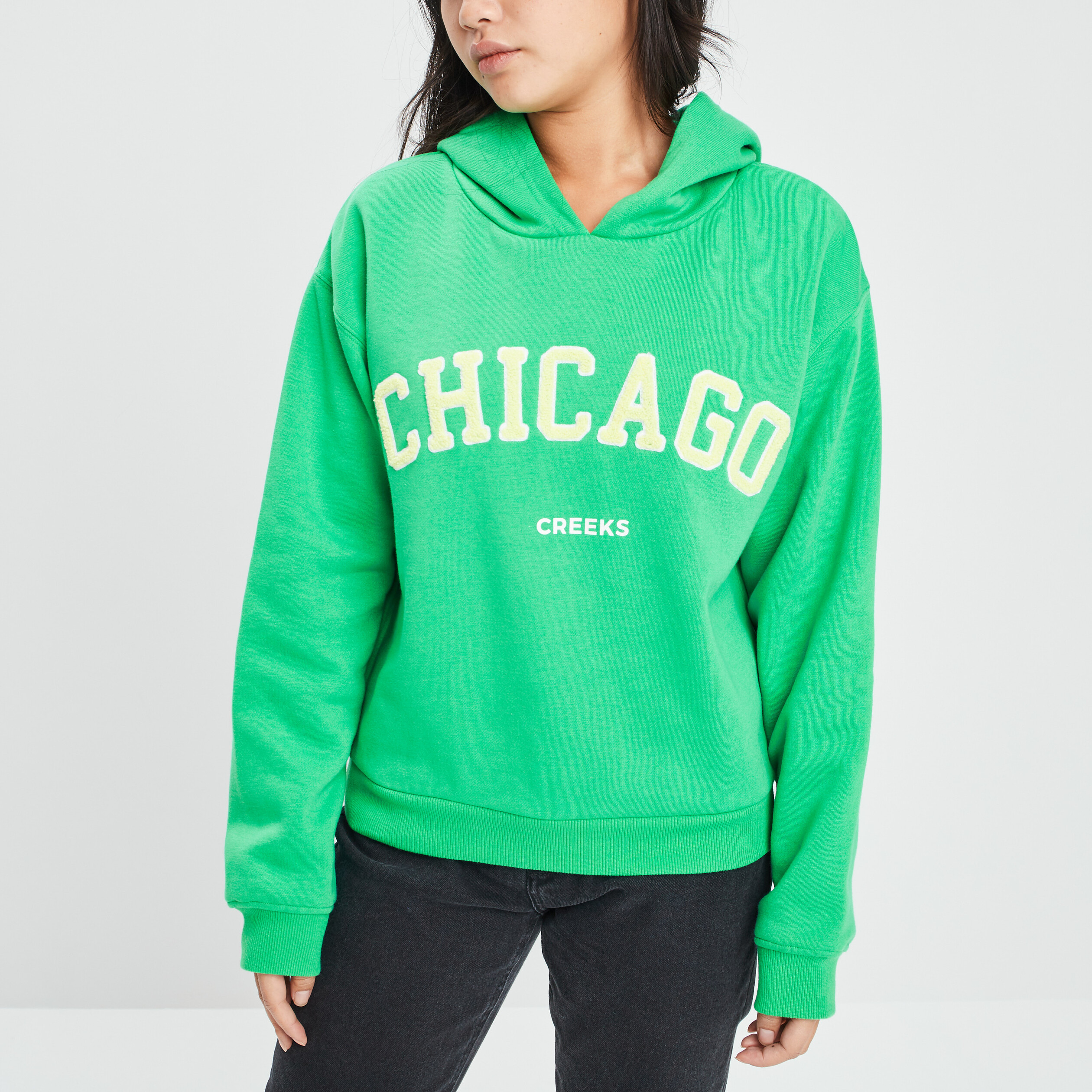 Sweat à capuche hoodie Creeks vert menthe femme | La Halle