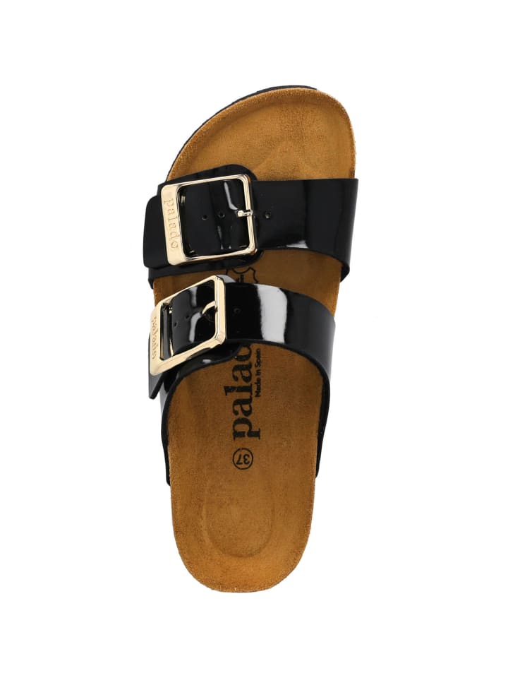 palado Pantoletten in black lack günstig kaufen