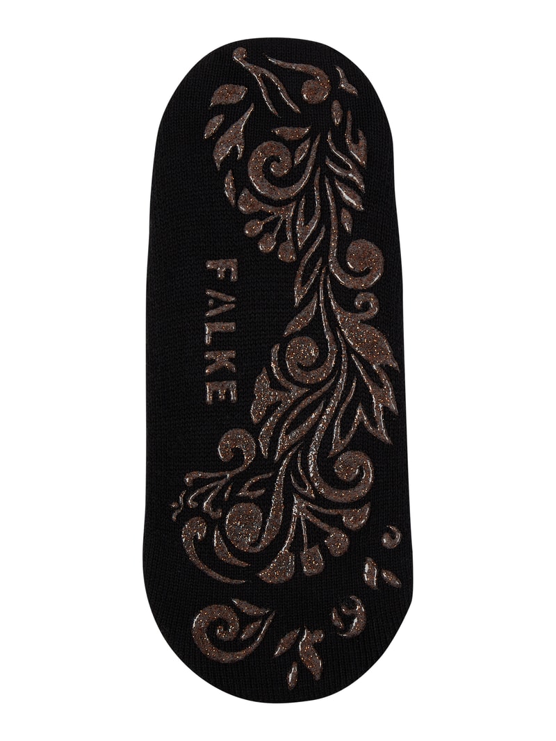 Socken mit rutschfester Sohle Modell Light Cuddle Pads in schwarz