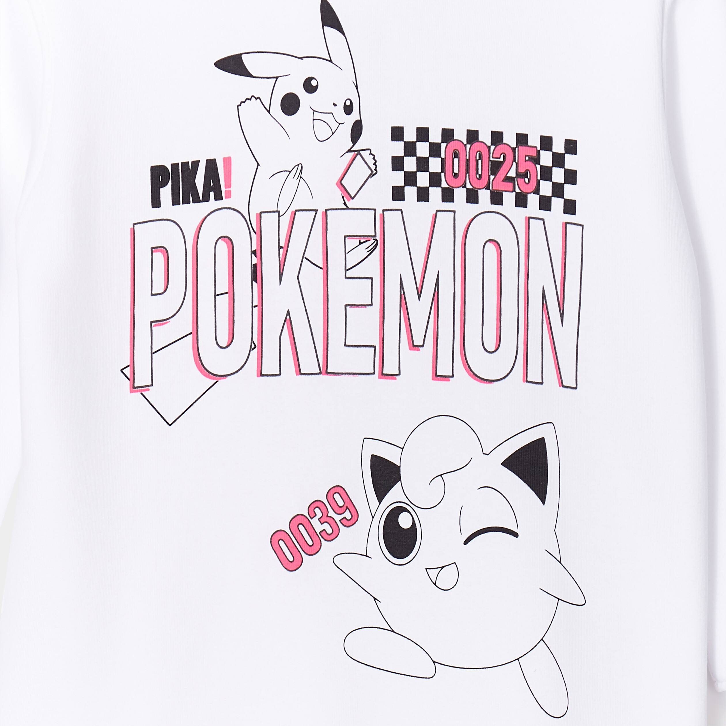 Sweat à capuche hoodie Pokémon Rondoudou blanc fille | La Halle