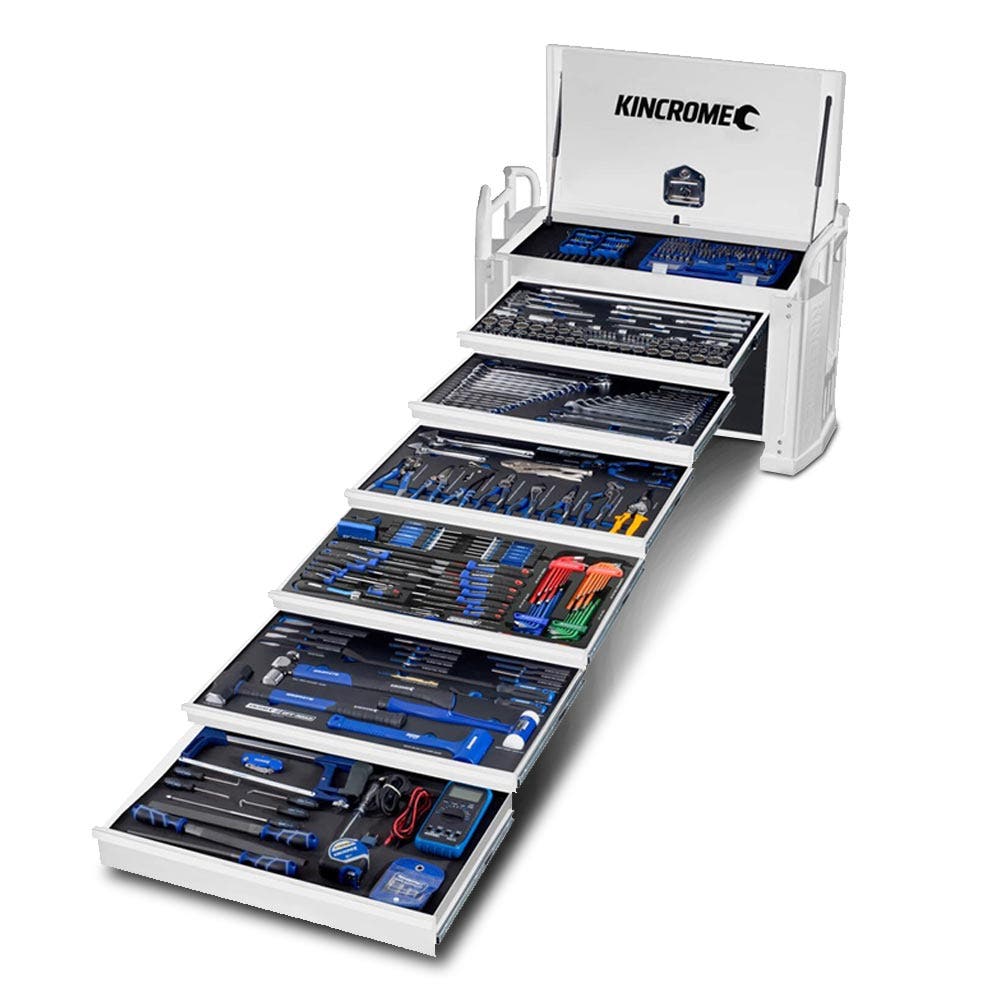 KINCROME TFL Off-road Truck Tool Kit 452 Piece 6 Drawer - White P1830W