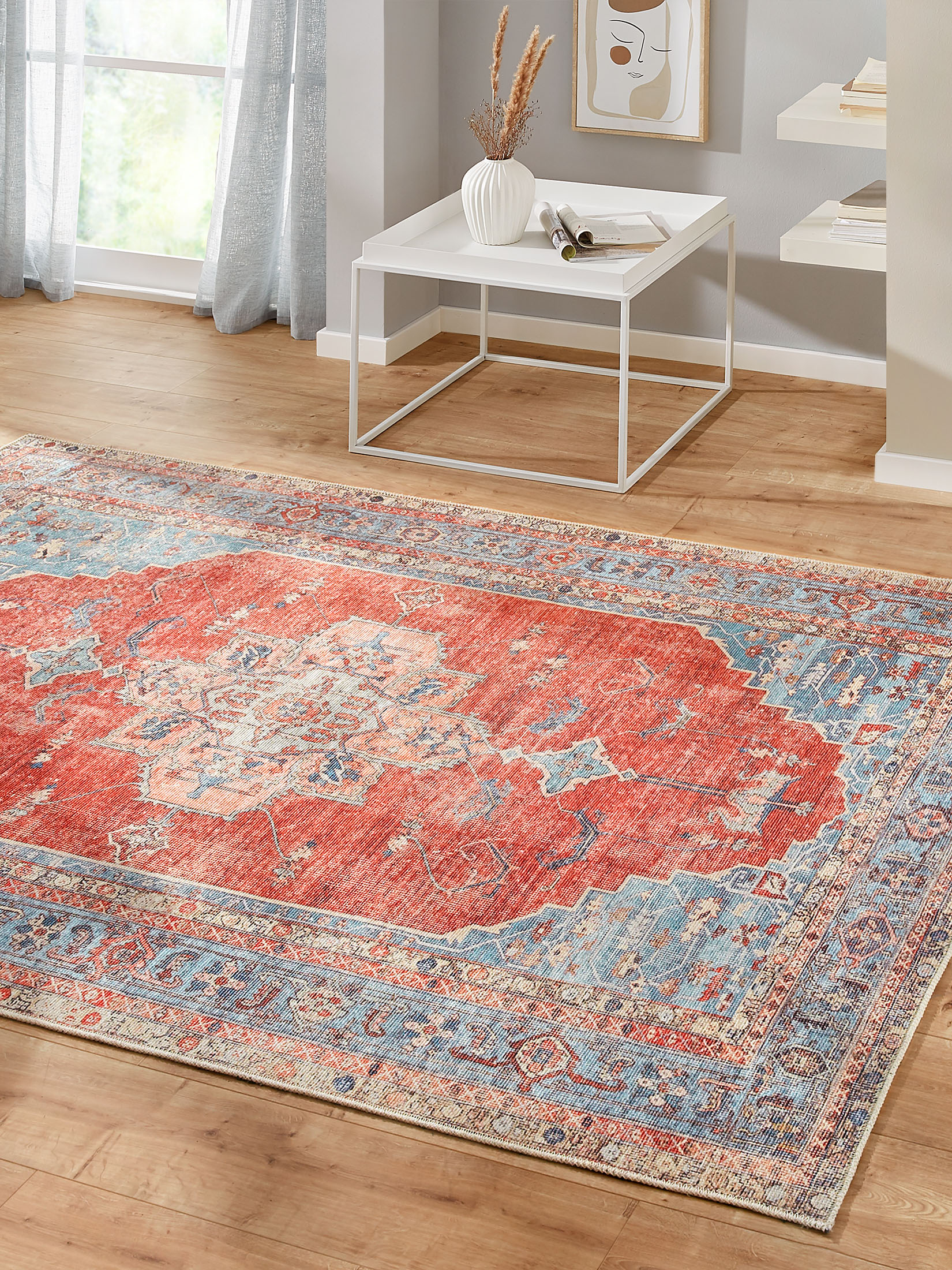 Ranjanpur Vintage-Teppich, Rot