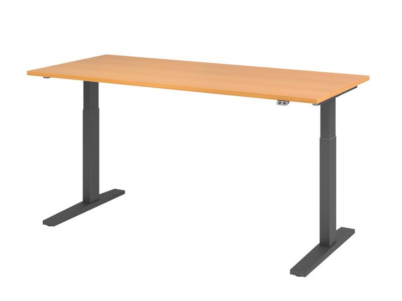 Hammerbacher Steh-Sitz-Schreibtisch VXMKA19/6/G Buche 1800 mm x 800 mm