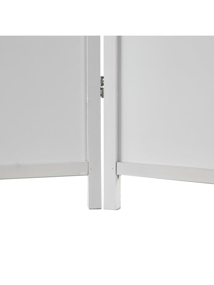 Homestyle4u 3-tlg. Paravent in Weiß 130x175 cm günstig kaufen onesize