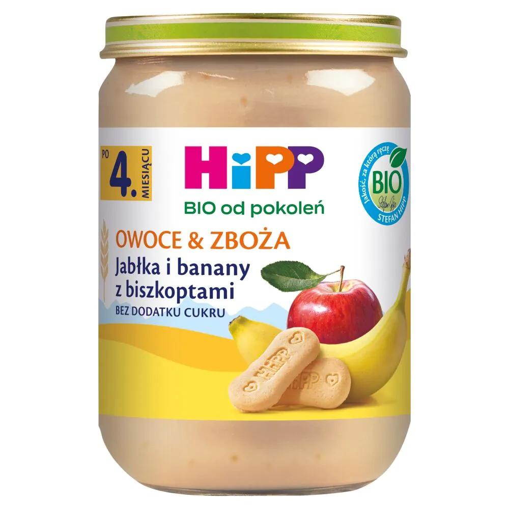 Hipp BIO Μήλα και Μπανάνες με Μπισκότα