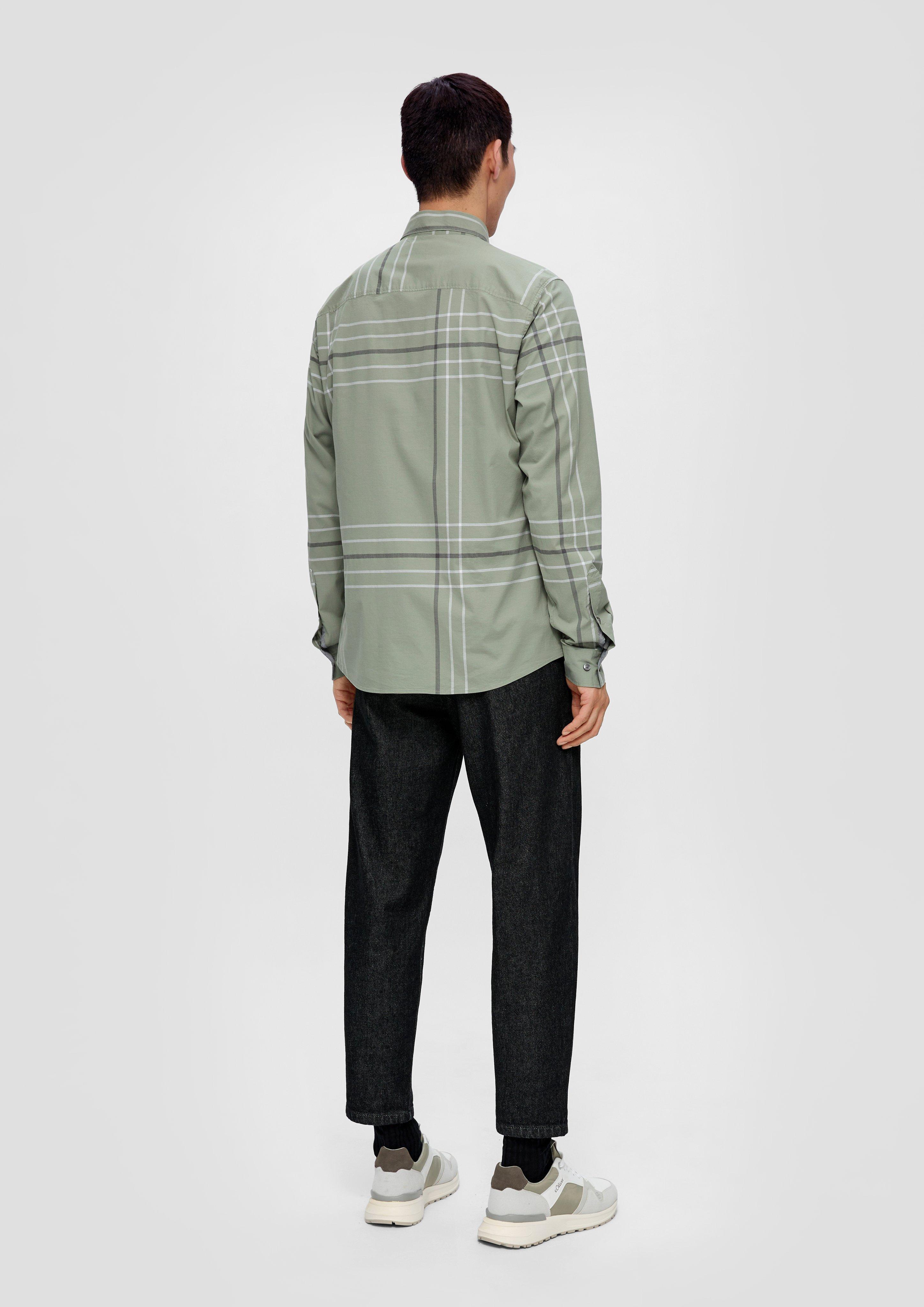 Slim: Karohemd aus Baumwollstretch  2133495-72N2