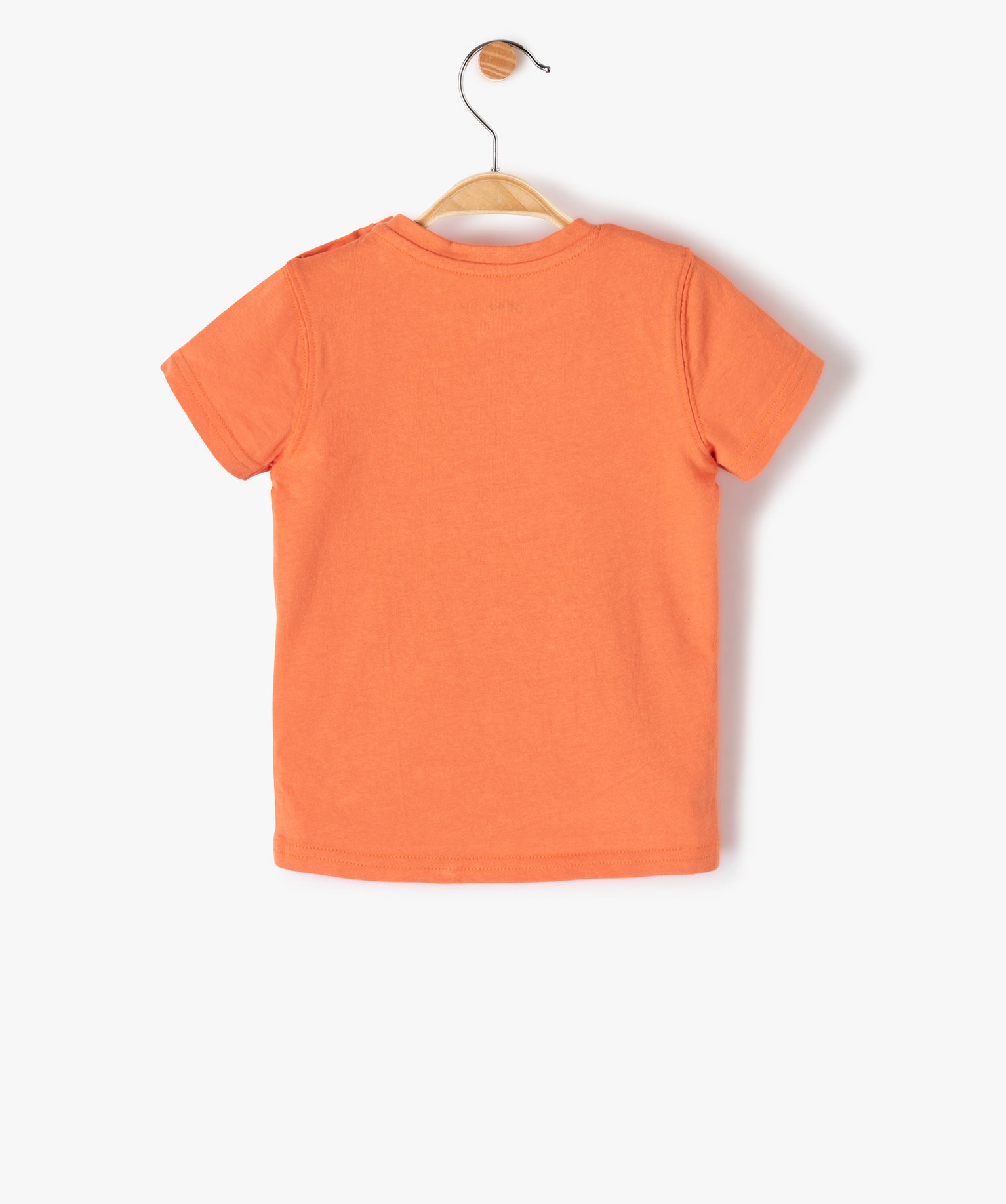 Tee-shirt bébé Garçon à manches courtes avec motif orange | GEMO