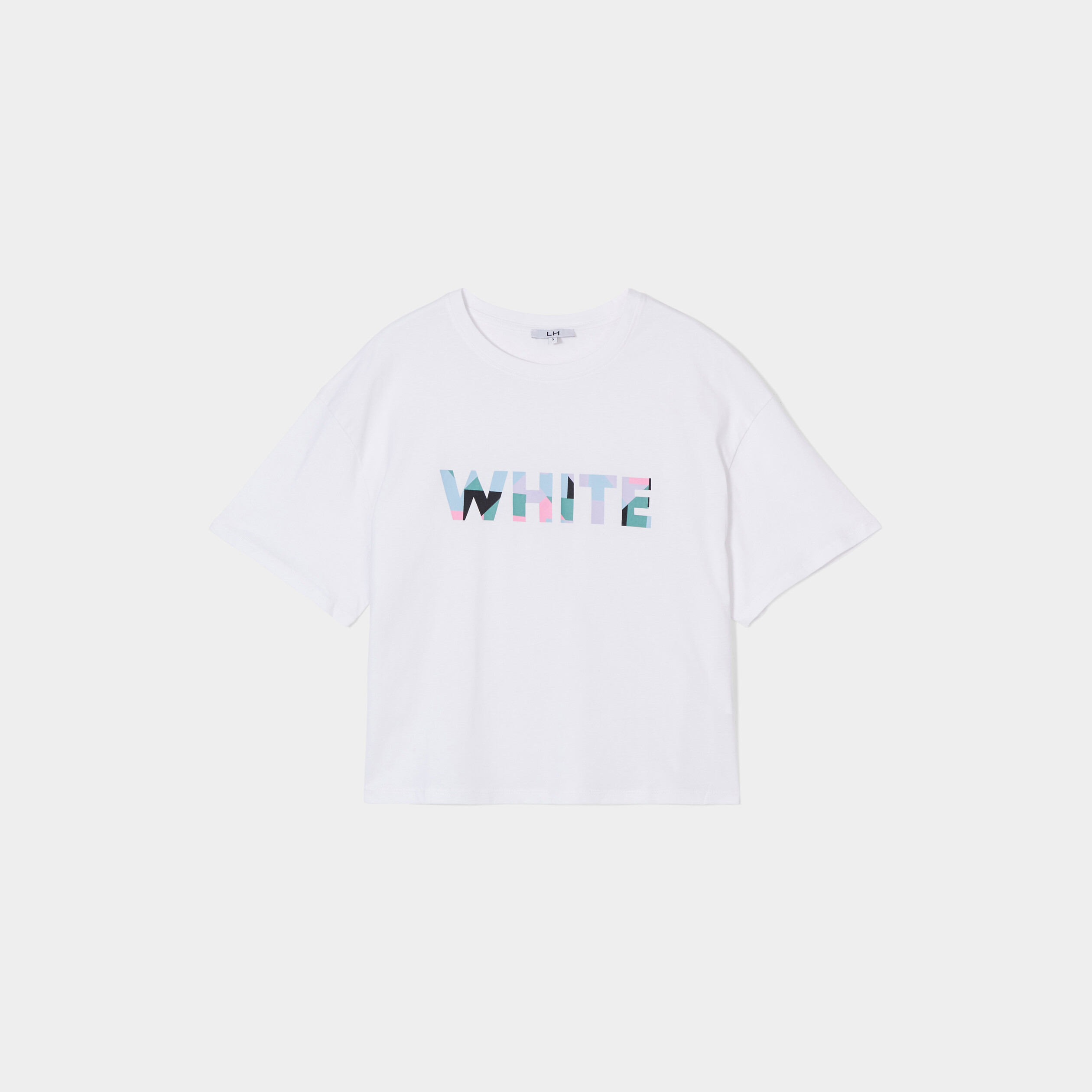 T-shirt oversize manches courtes coton ecru femme | La Halle