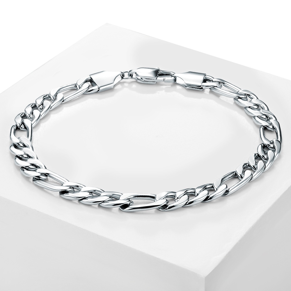 True Rebels Bracelet en acier inoxydable Acier inoxydable en Argent Bracelet