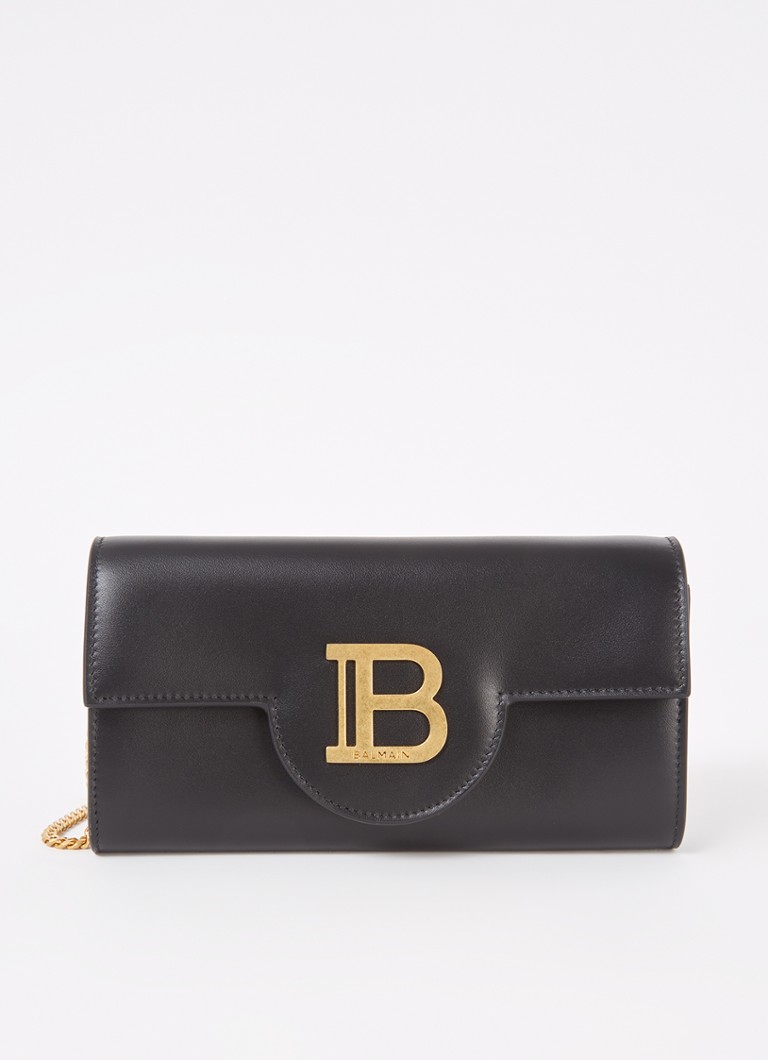 Balmain B-Buzz calfskin wallet with logo