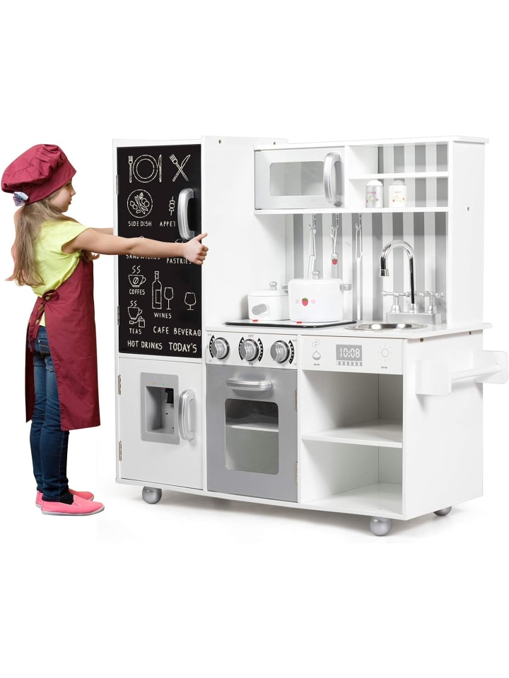 COSTWAY Spielküche ab 3 Jahre in Weiß günstig kaufen 84 cm