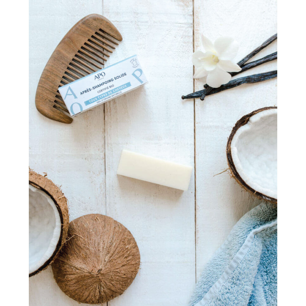 APO France Après-Shampoing solide - Barre démélante 50g Après-shampoing solide