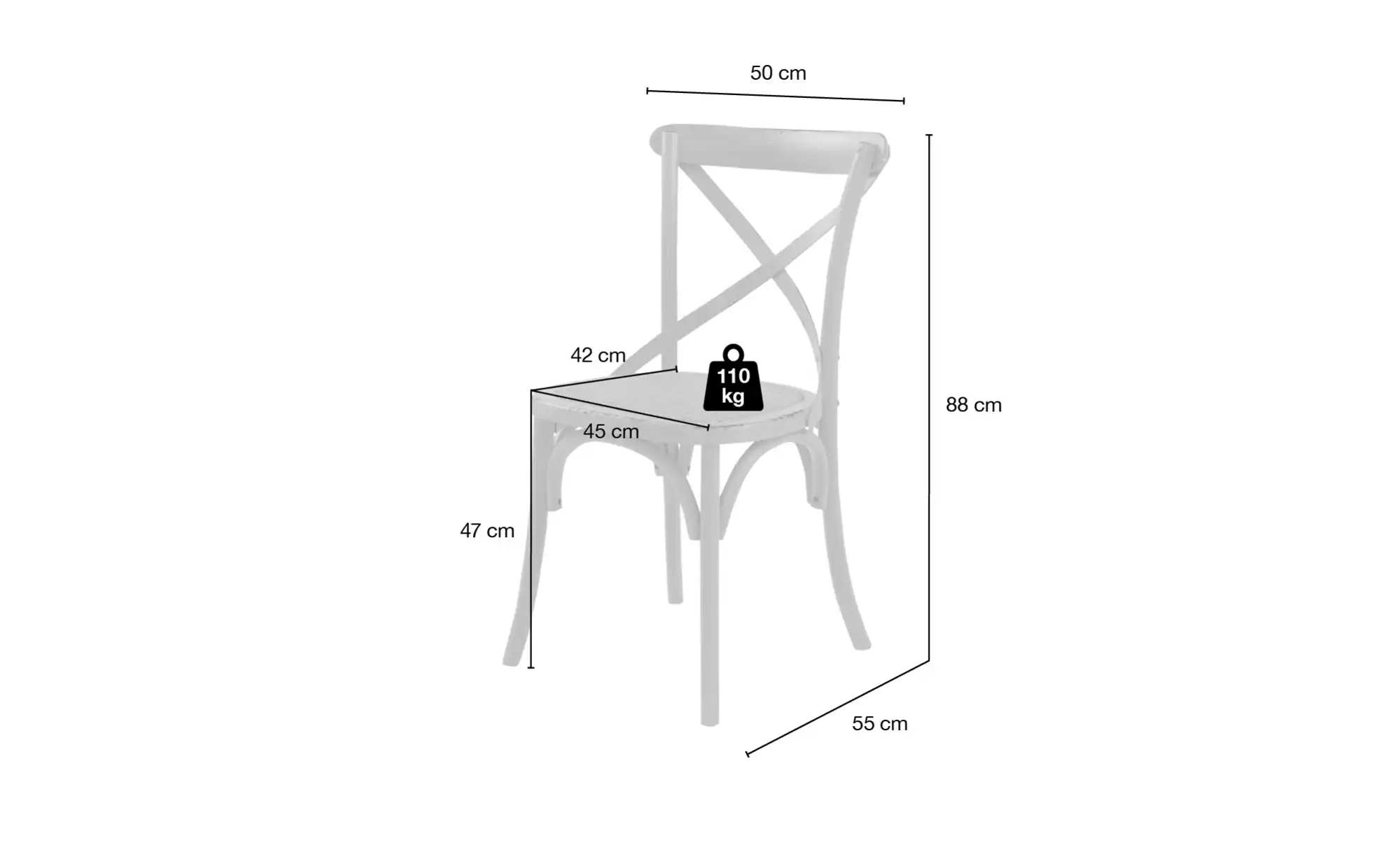 Stuhl, Used-Look in Antikoptik