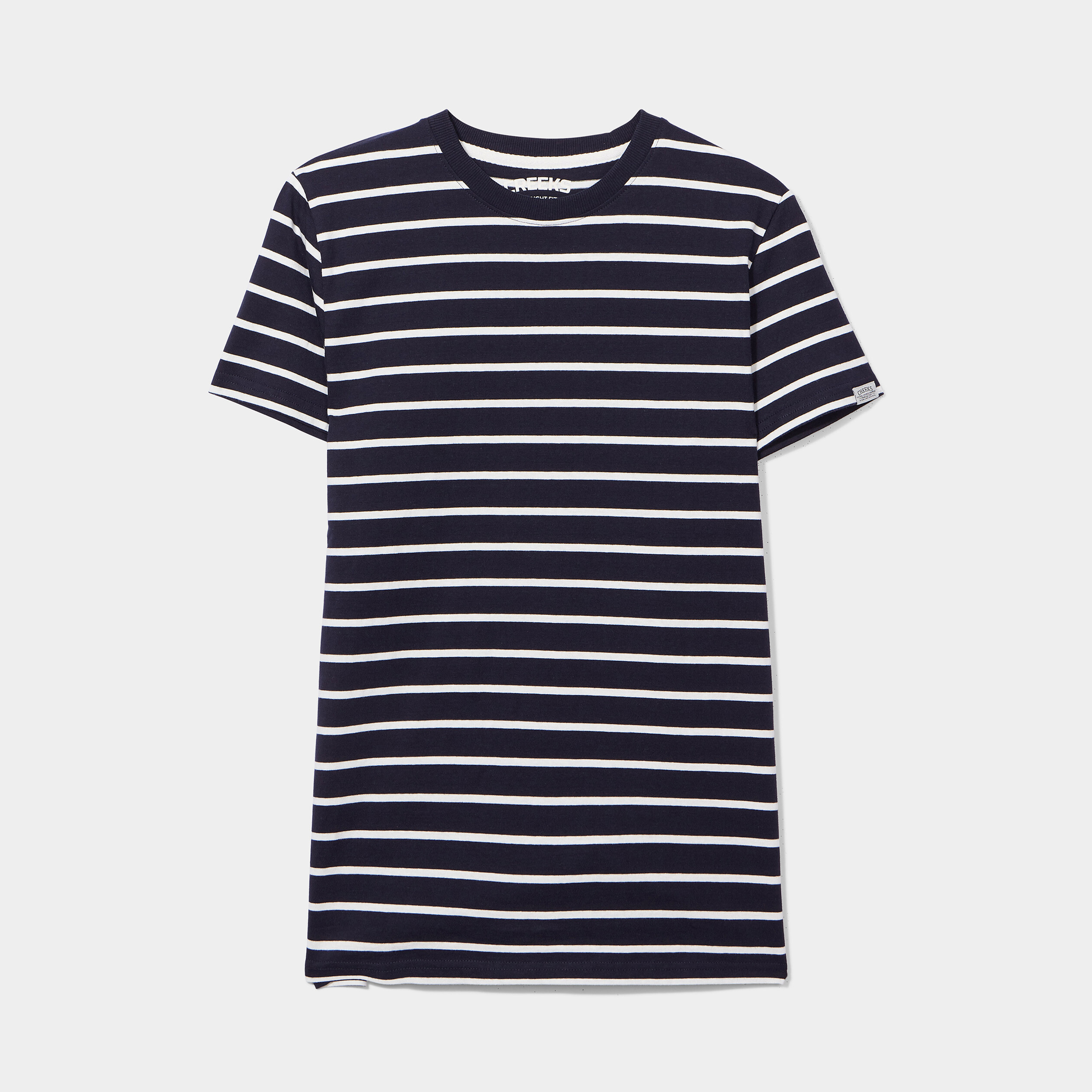 T-shirt col rond manches courtes Creeks ecru homme | La Halle