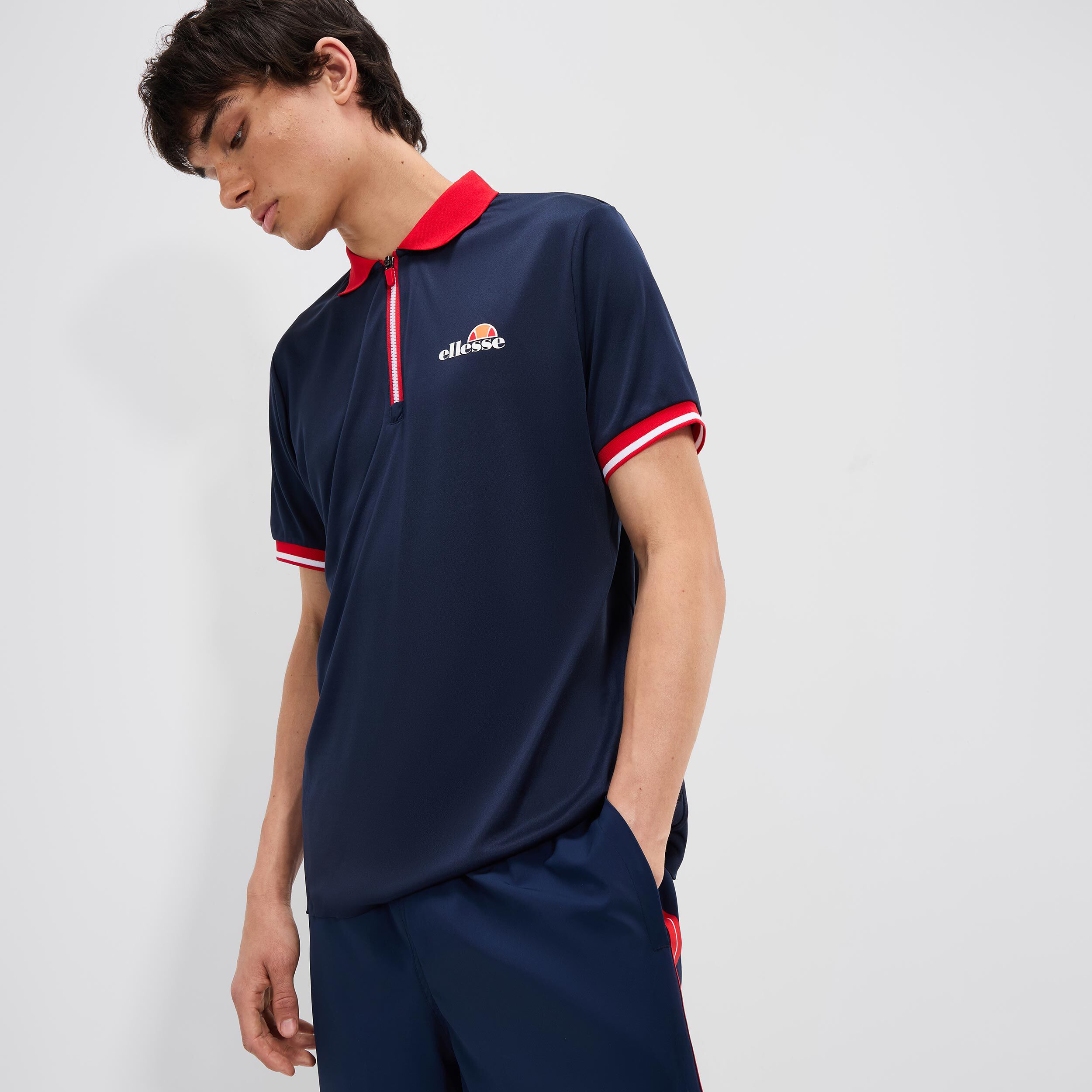 Coolidge Polo Herren - Dunkelblau, Rot