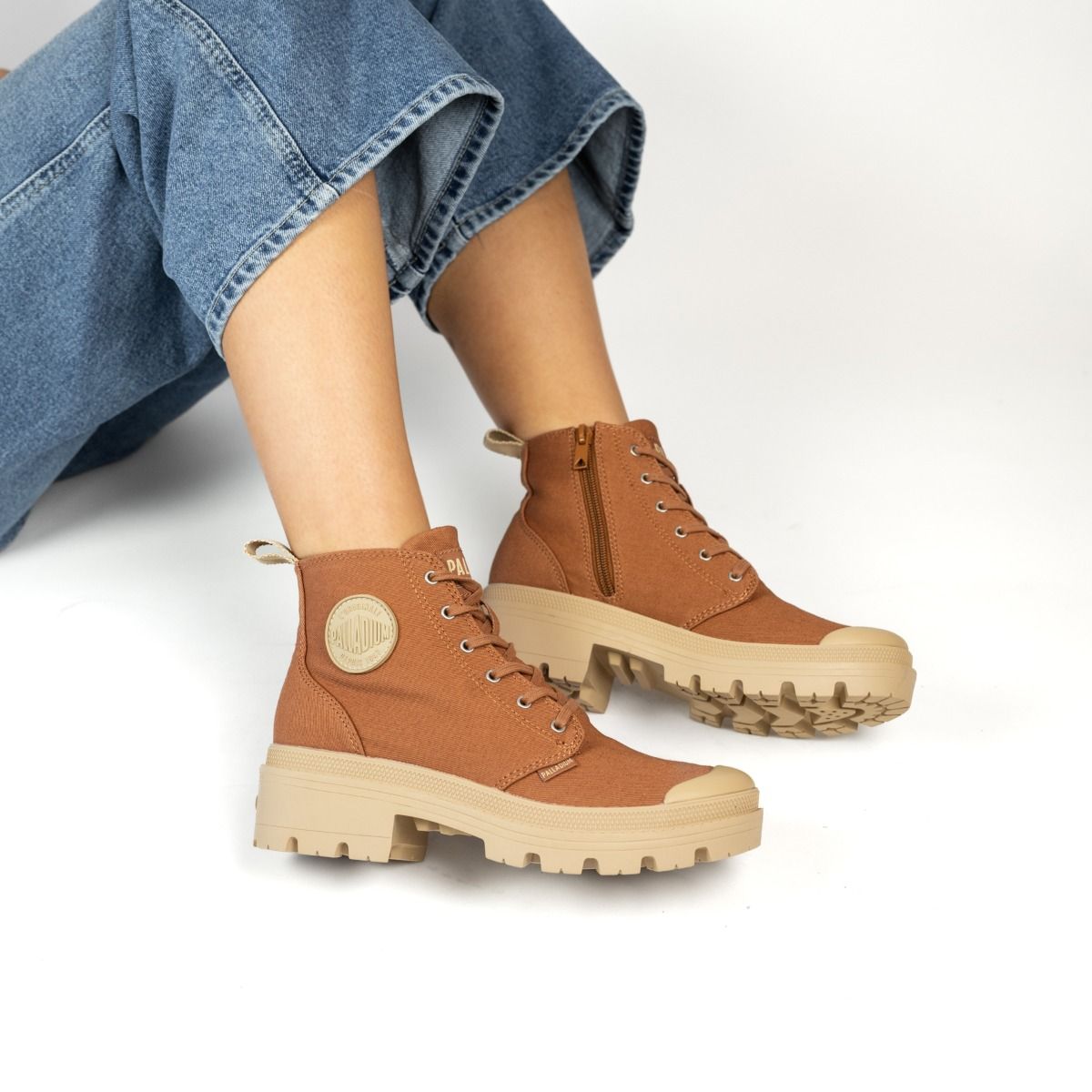 Palladium  PALABASE TWILL - Brique