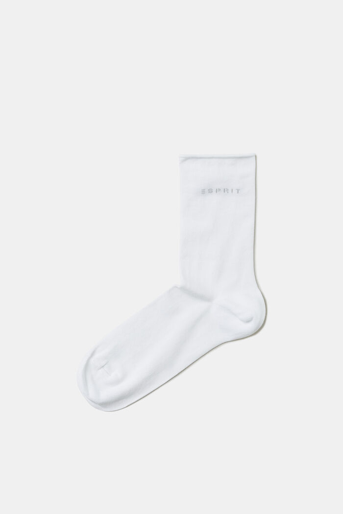 Doppelpack Socken mit Rollkanten, Bio-Baumwolle