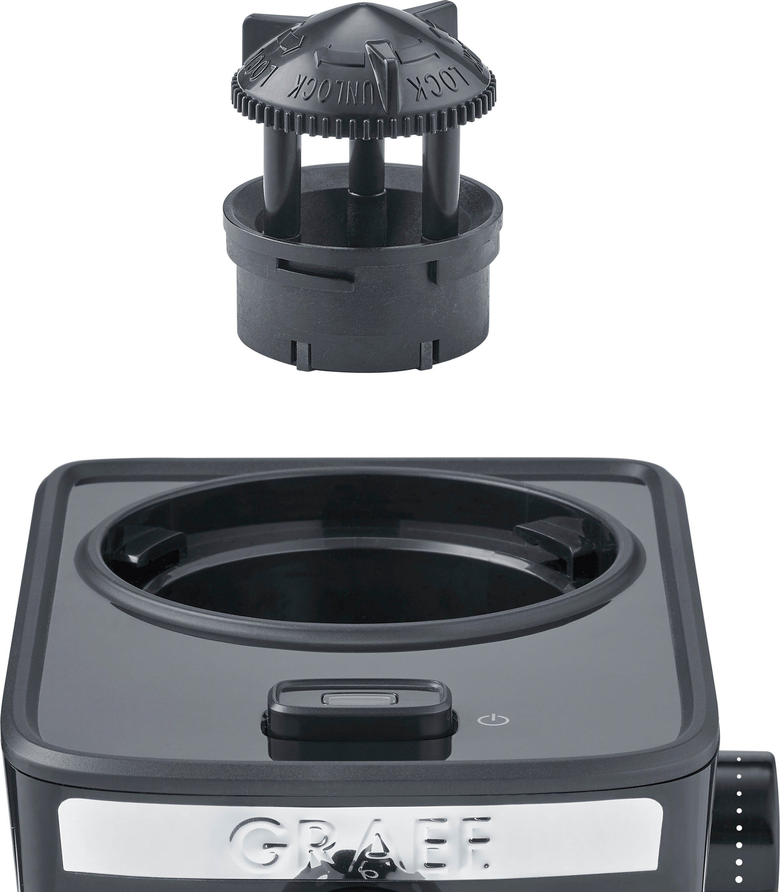 Graef Kaffeemühle CM252, 130 W, Scheibenmahlwerk, 80 g Bohnenbehälter
