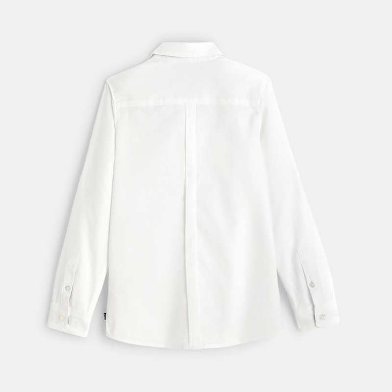 Chemise Oxford à col américain blanche garçon