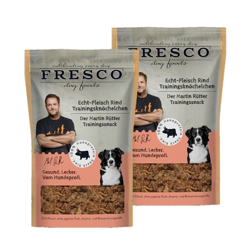 FRESCO Snacks FRESCO M. Rütter Trainingsknöchelchen 2x150g Echt-Fleisch Rind
