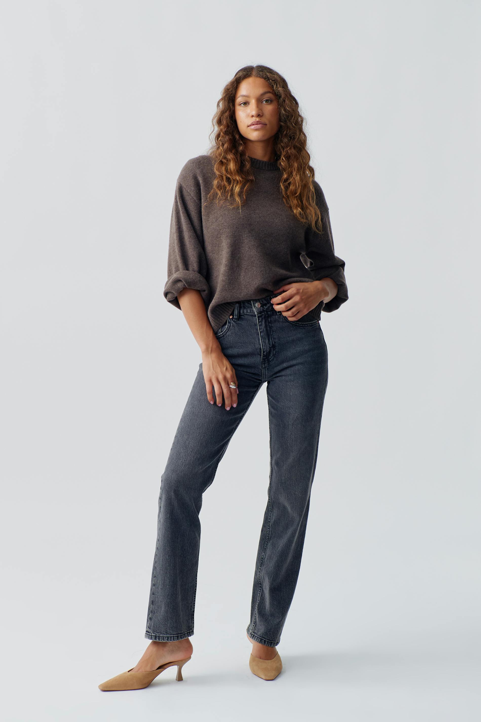 Merino wool knit sweater