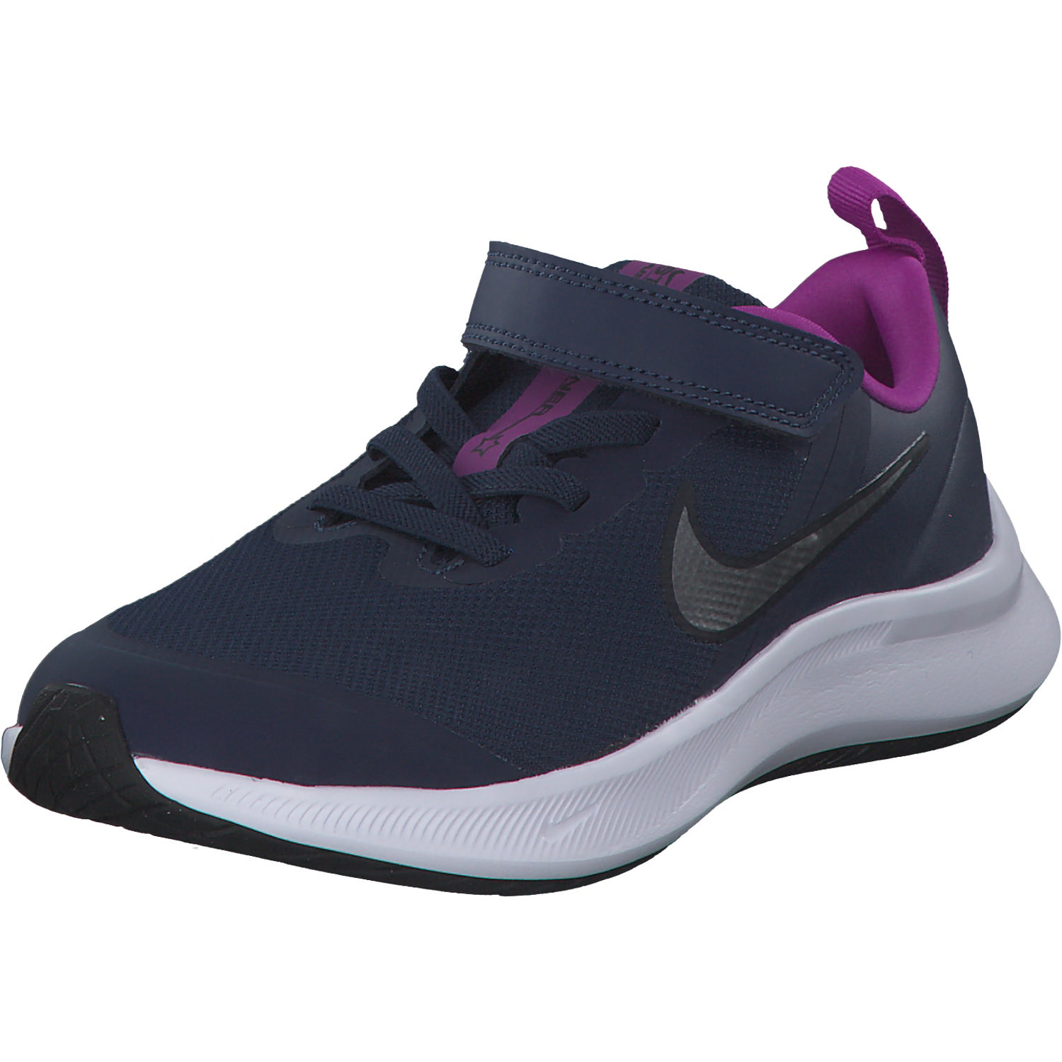 Nike Star Runner 3 DA2777 M, Sneakers Low, Kinder, midnight navy/metallic silver