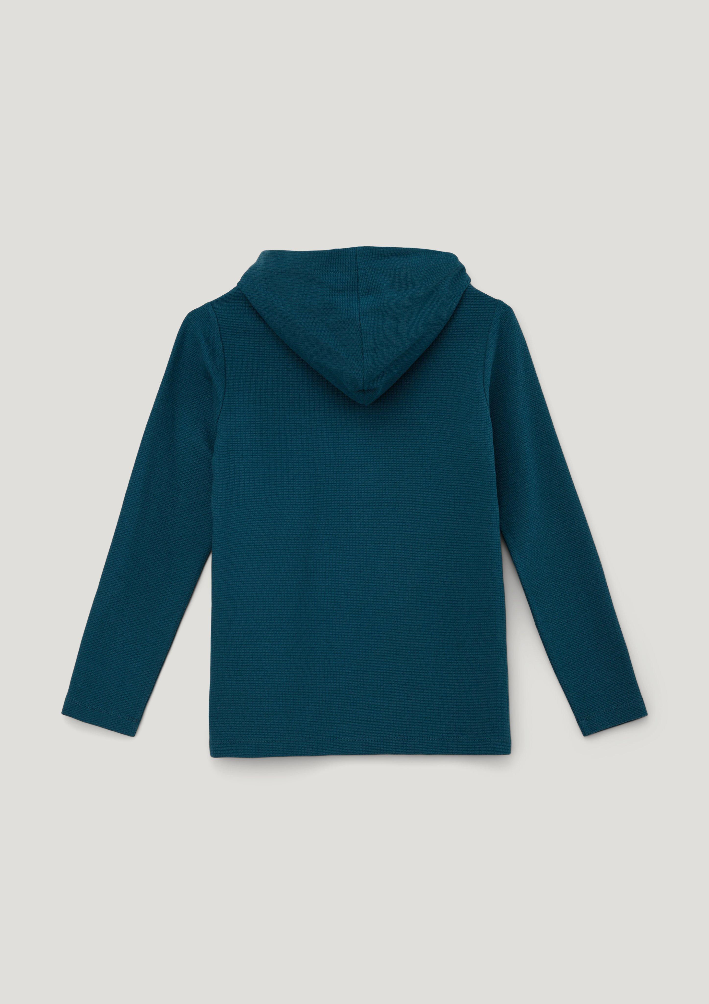 Kapuzenshirt mit Waffelpiqué  2134023-6904