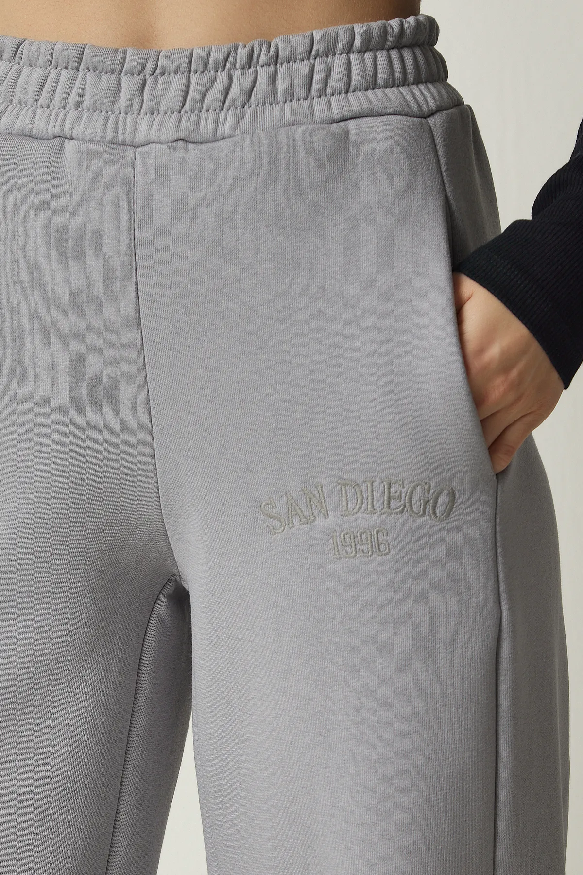 Happiness İstanbul  Jogginghose - Grau - Wide Leg