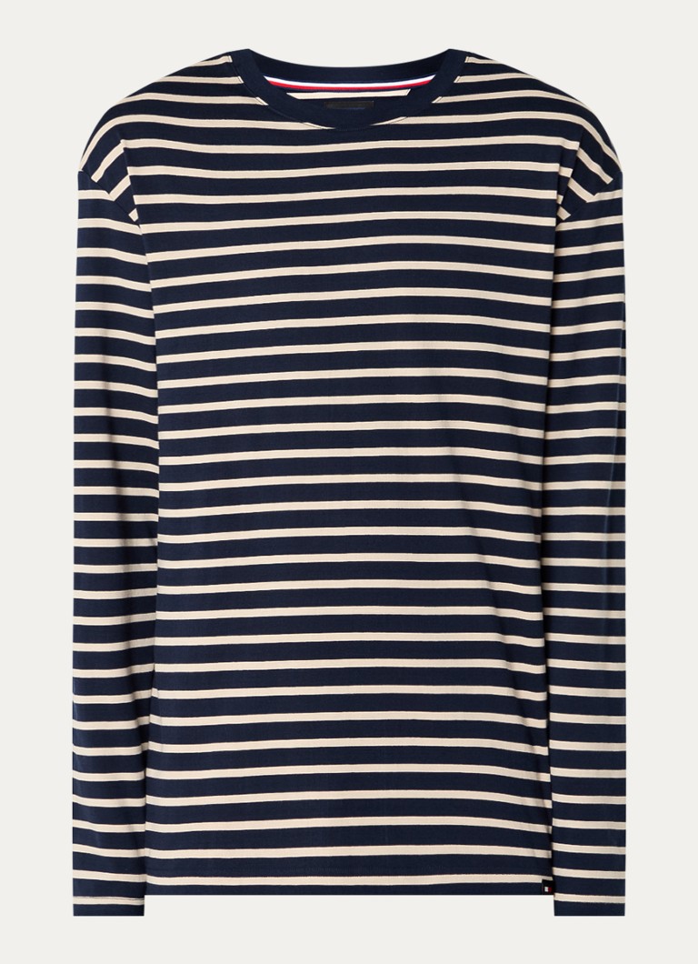 Camisa de manga comprida Tommy Hilfiger com estampa listrada