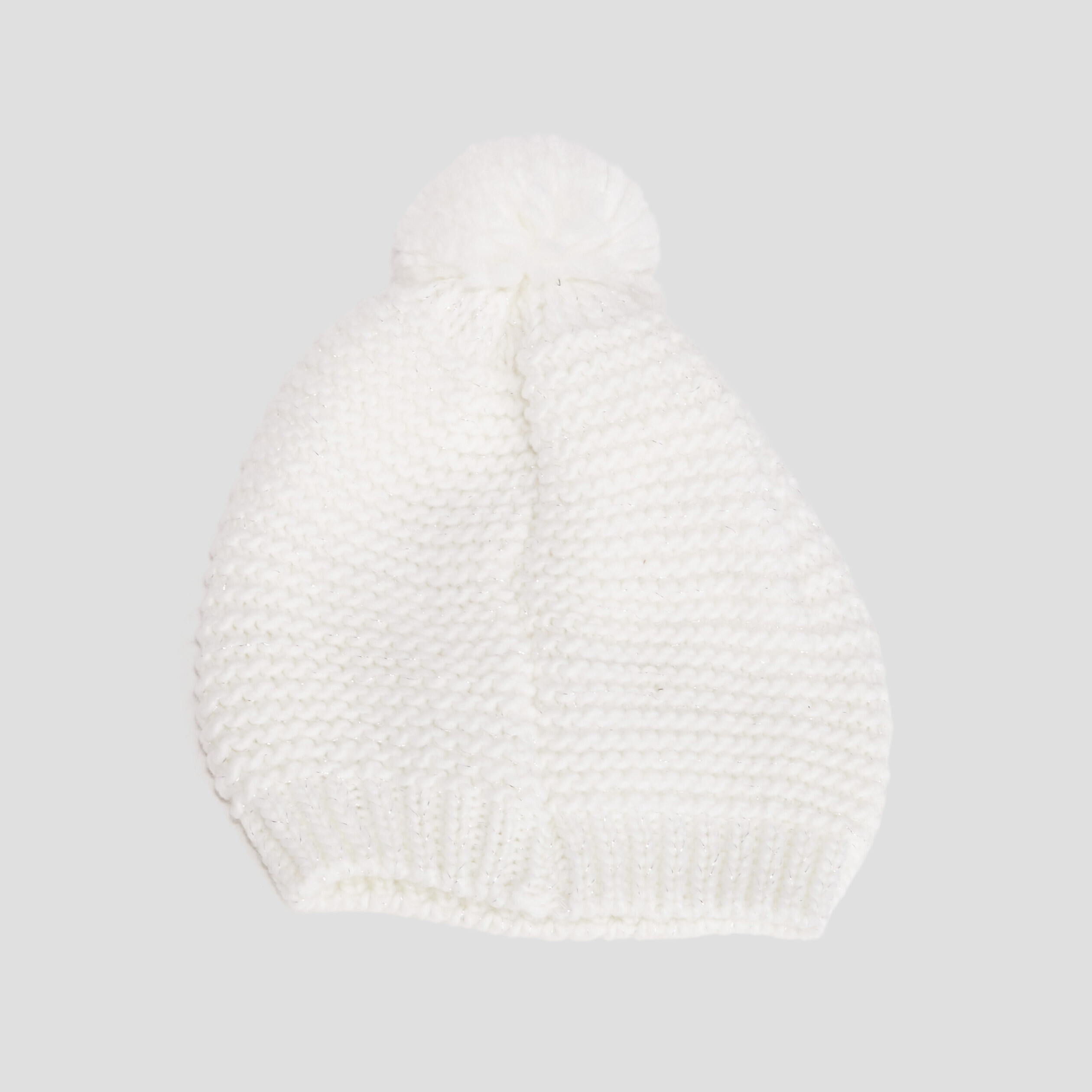 Bonnet à pompons ecru femme | La Halle