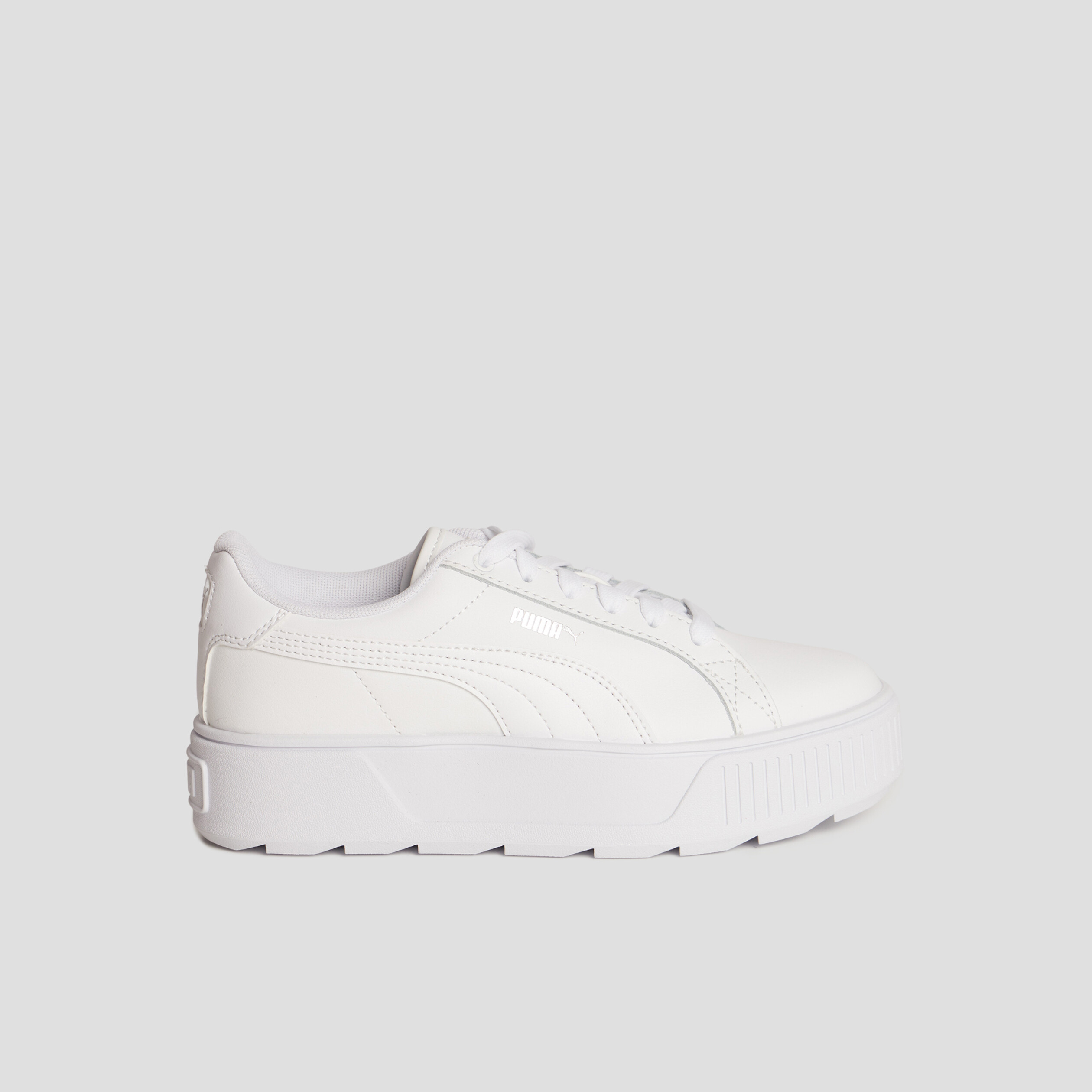 Tennis basses en cuir Puma Karmen blanc fille | La Halle