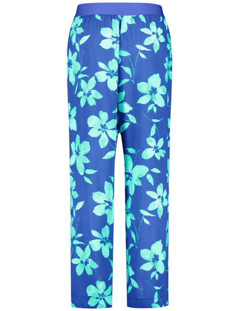 Palazzohose mit Floral-Print
