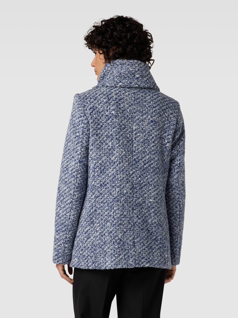 Mantel aus Bouclé-Optik Modell 'JAMIE' in blau