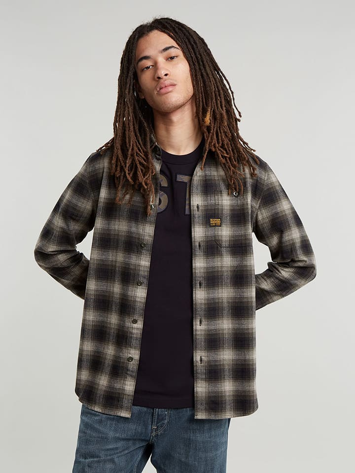 G-Star Hemd - Slim fit - in Braun günstig kaufen