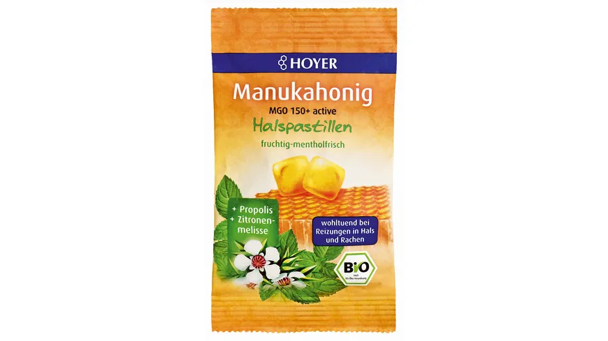 HOYER Manukahonig Halspastillen 30 g